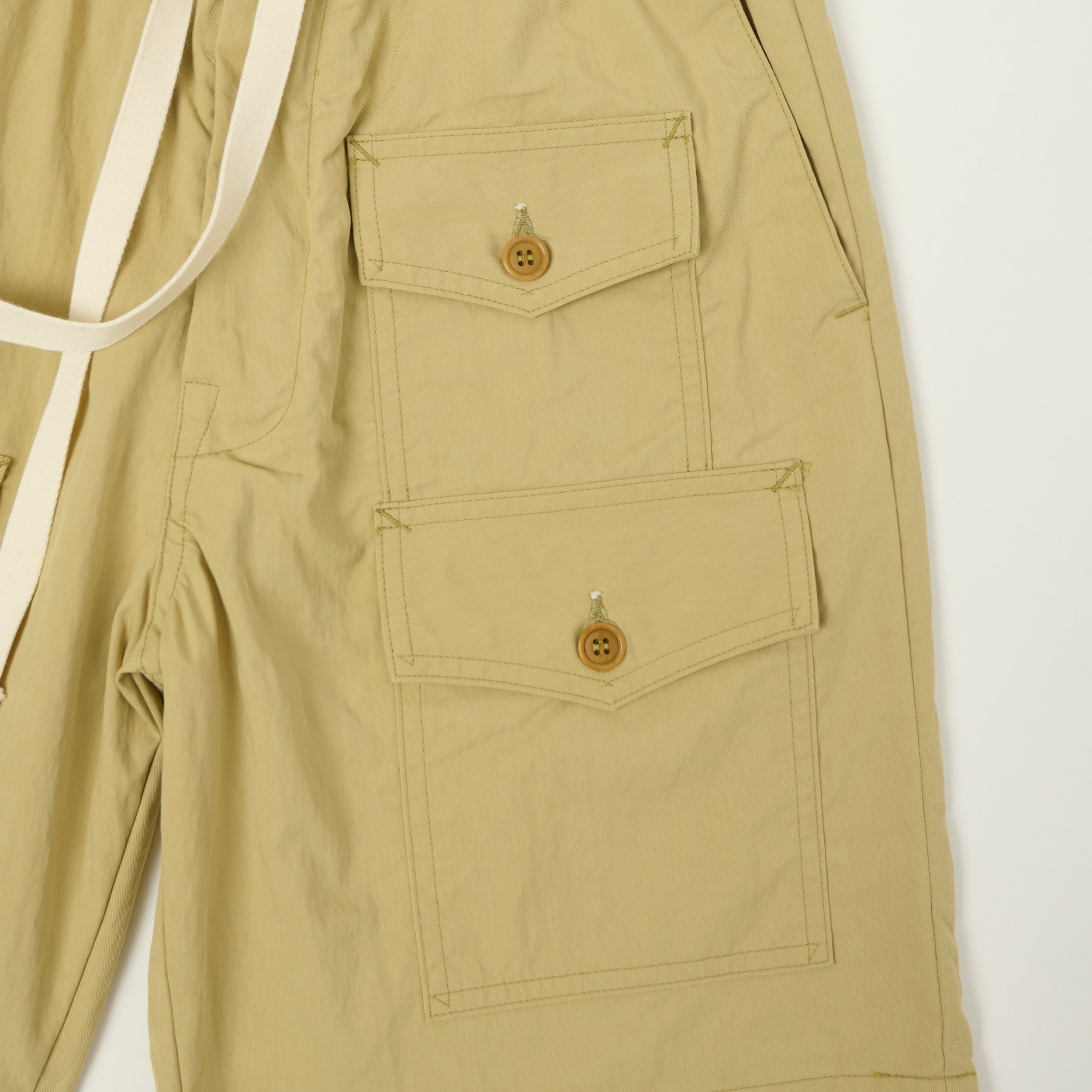 Post Overalls 'Town & Country' Twill Shorts - Sand