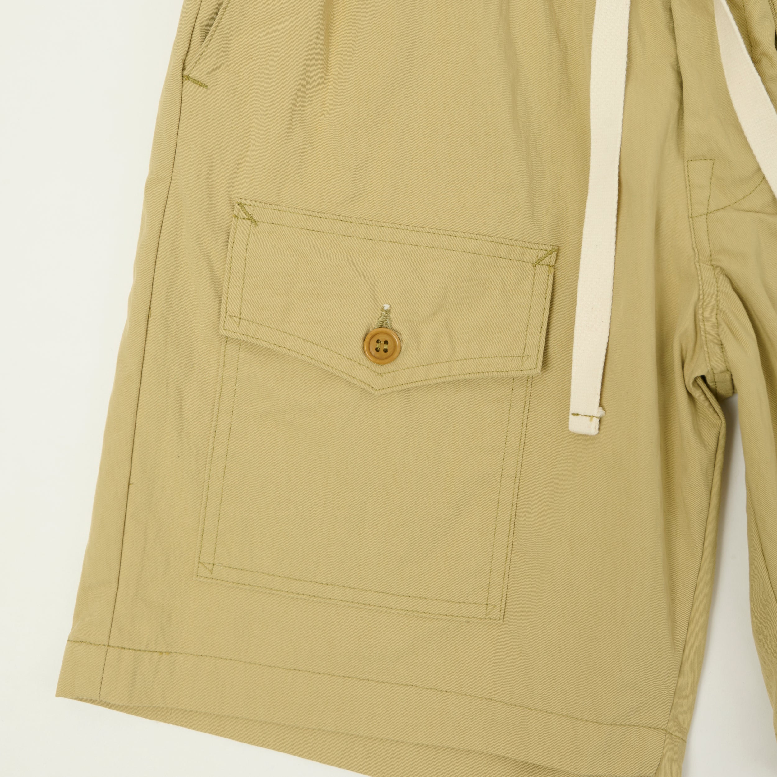 Post Overalls 'Town & Country' Twill Shorts - Sand