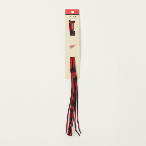 Red Wing Taslan Laces - Black/Formula Red