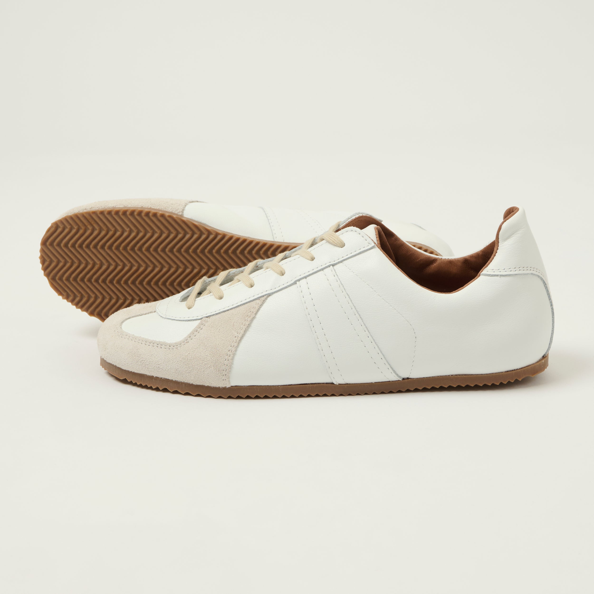 Reproduction of Found Low Profile German Military Trainer - White