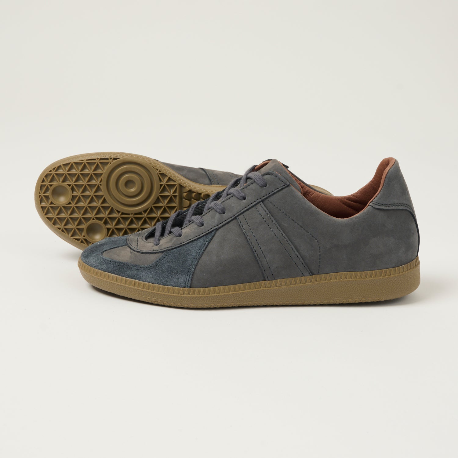 Reproduction of Found 1980s German Army Trainer - Dark Grey Nubuck