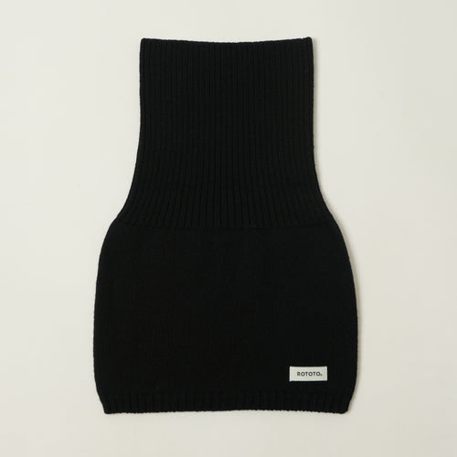 Rototo Extra Fine Merino Seamless Snood - Black