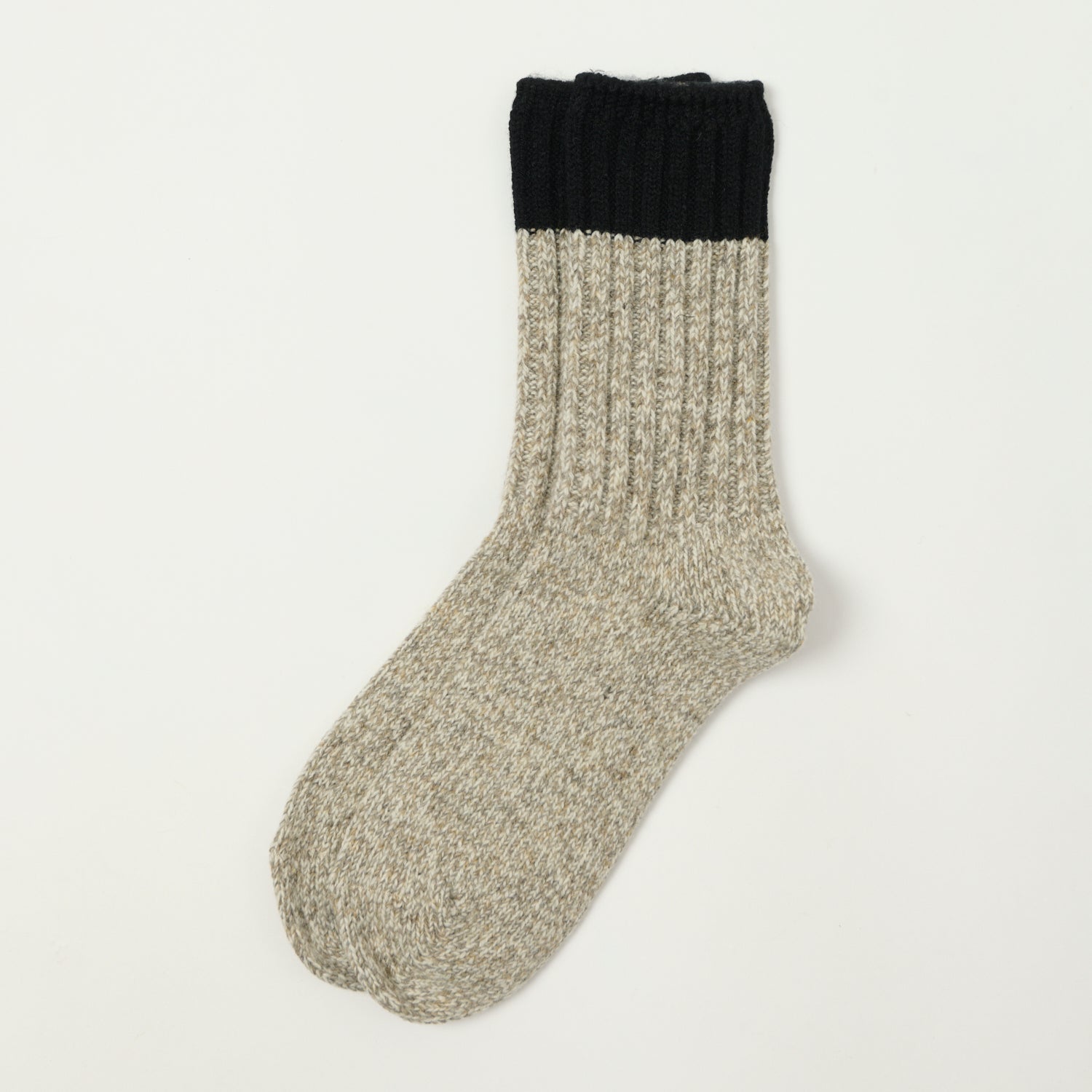 RoToTo Merino Wool Ragg Sock - Black