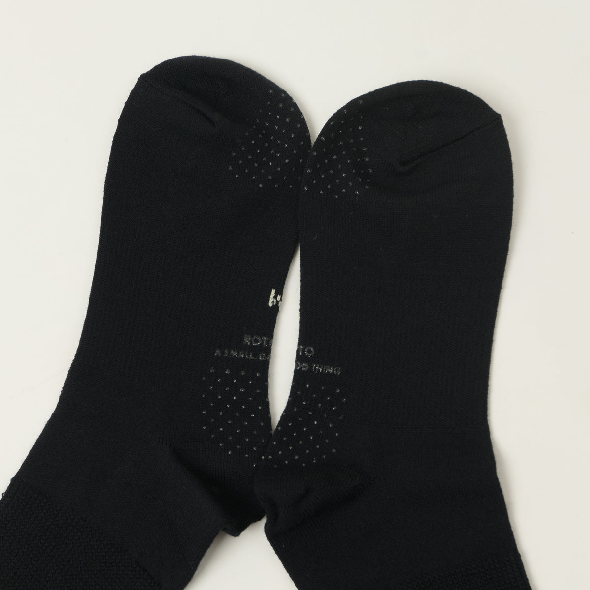 Rototo Merino Relaxed Rib Crew Socks - Black