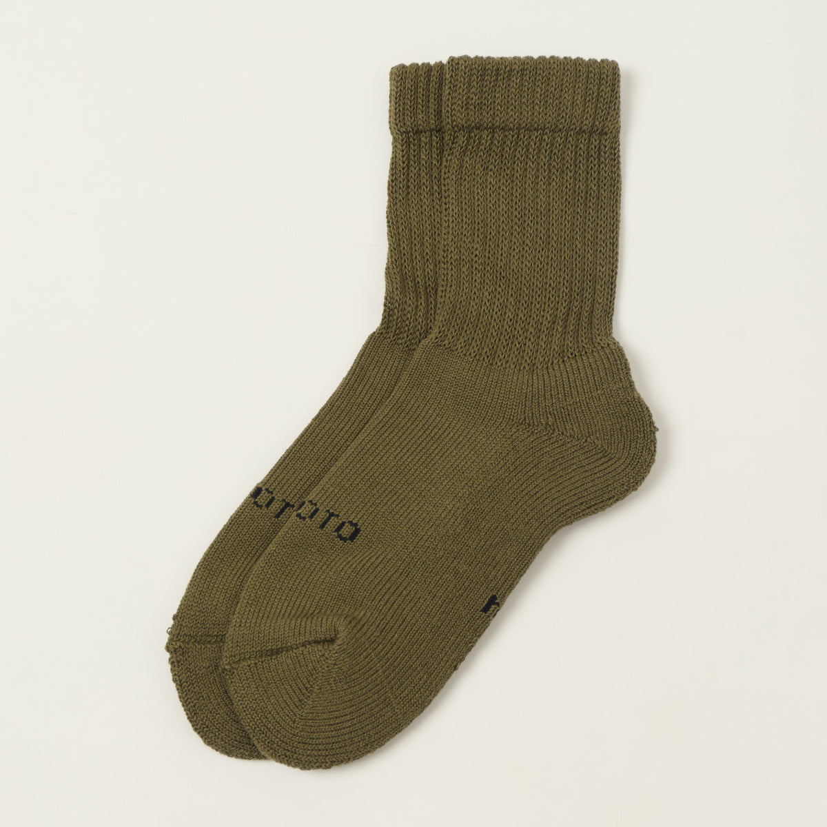 RoToTo Organic Daily 3 Pack Mini Crew Sock - Khaki Tones
