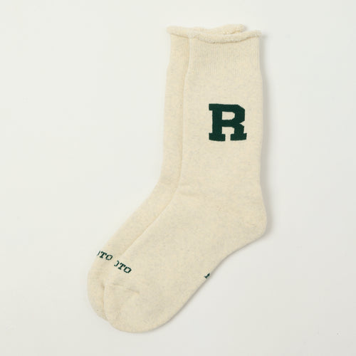 RoToTo Raffy Sweat Sock R Logo - Dark Green