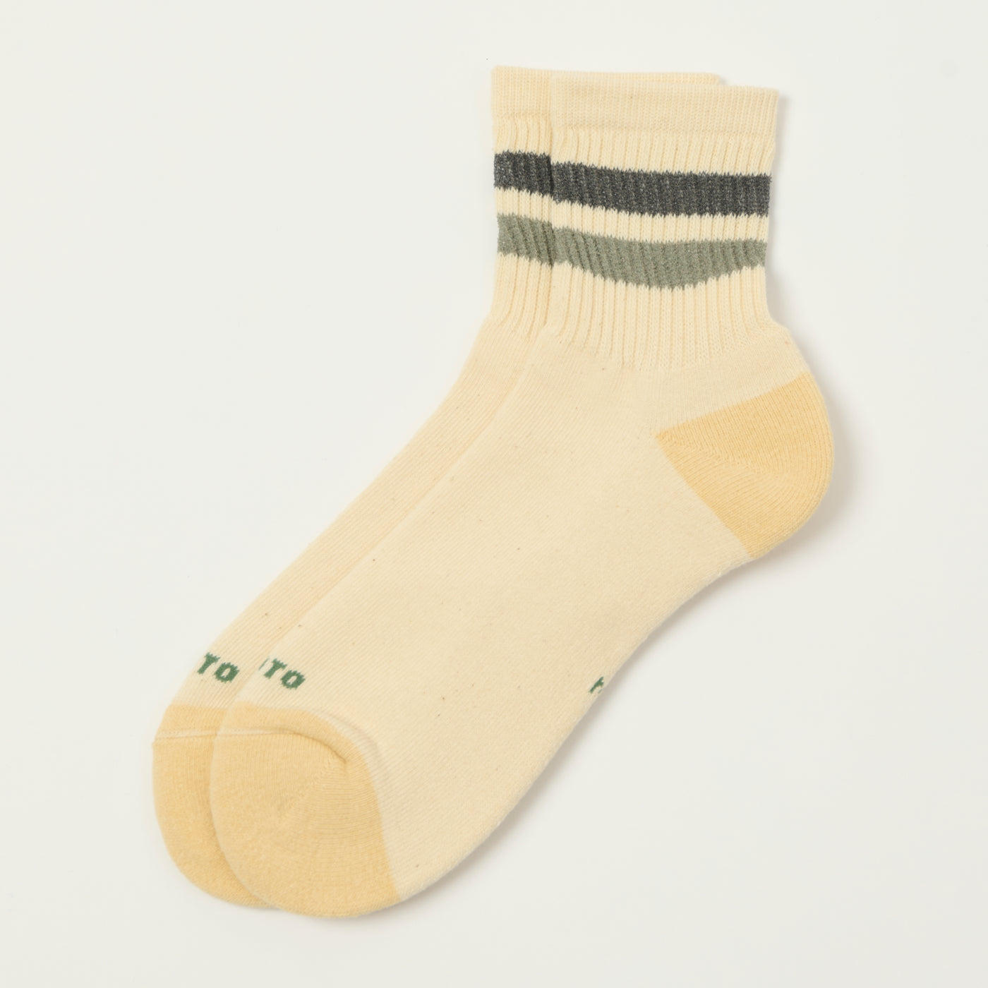 RoToTo Retro Athletic Ankle Sock - Charcoal/Grey