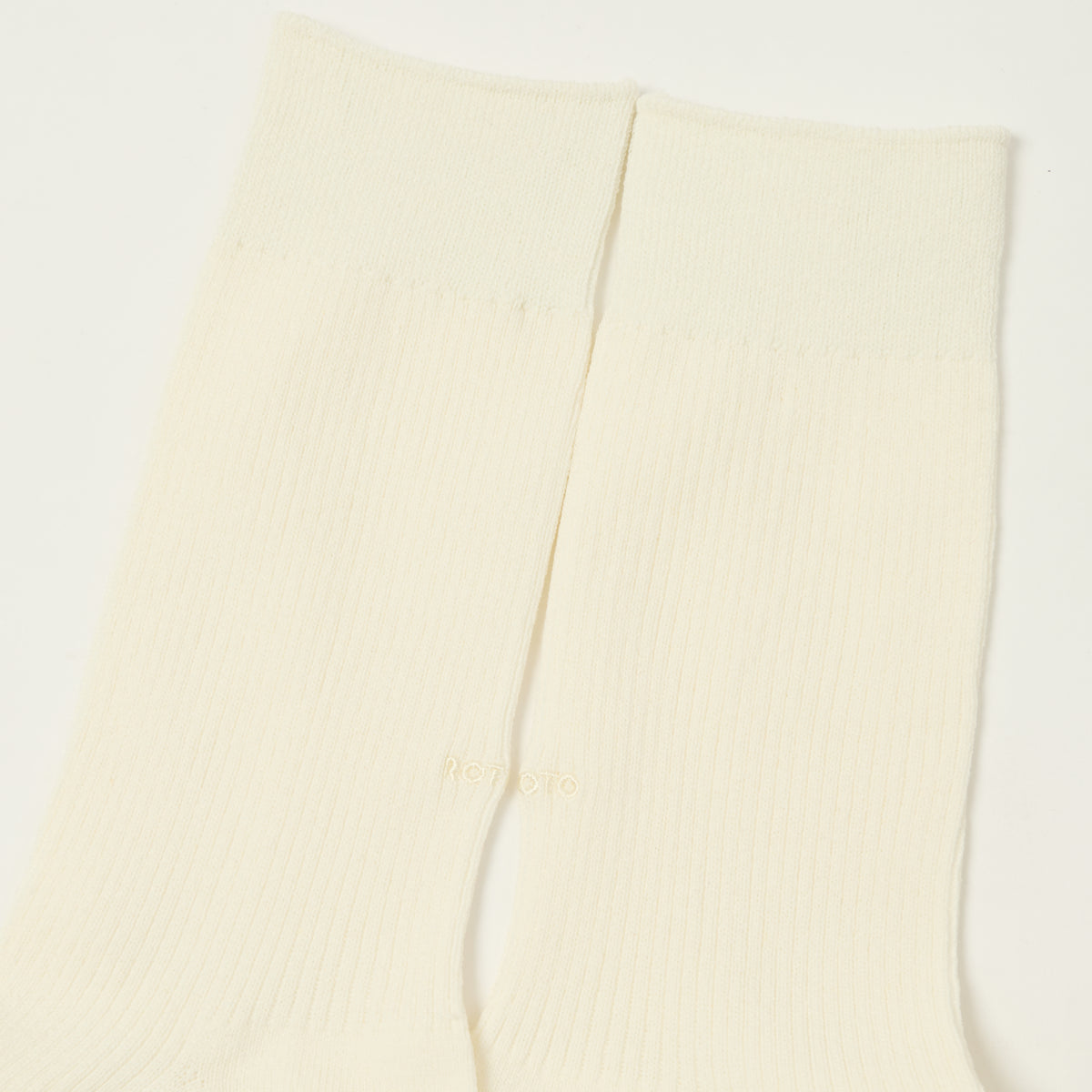 Rototo Washi Dress Socks - White