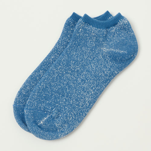 RoToTo Washi Pile Short Sock - Blue