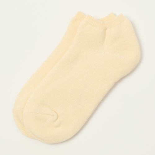 RoToTo Washi Pile Short Sock - Ivory