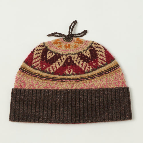 RRL Cold Weather Jacquard Watch Cap - Red/Multi