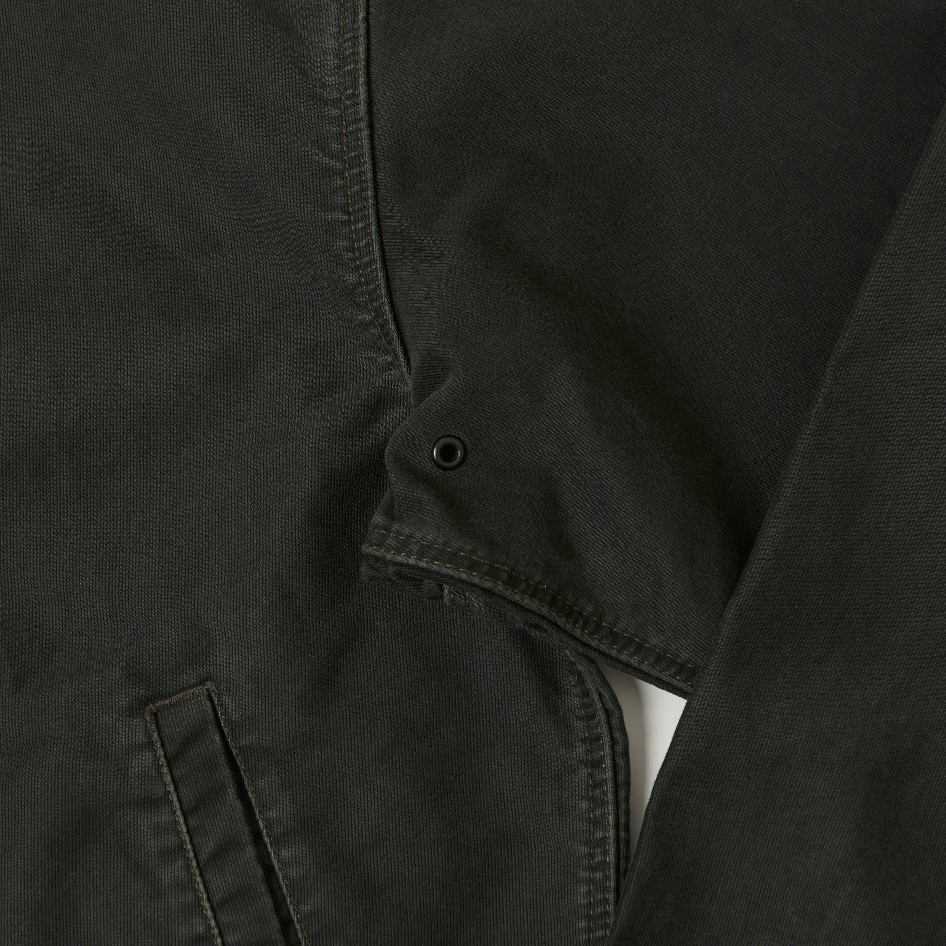 RRL Corduroy-Collar Deck Jacket - Faded Black