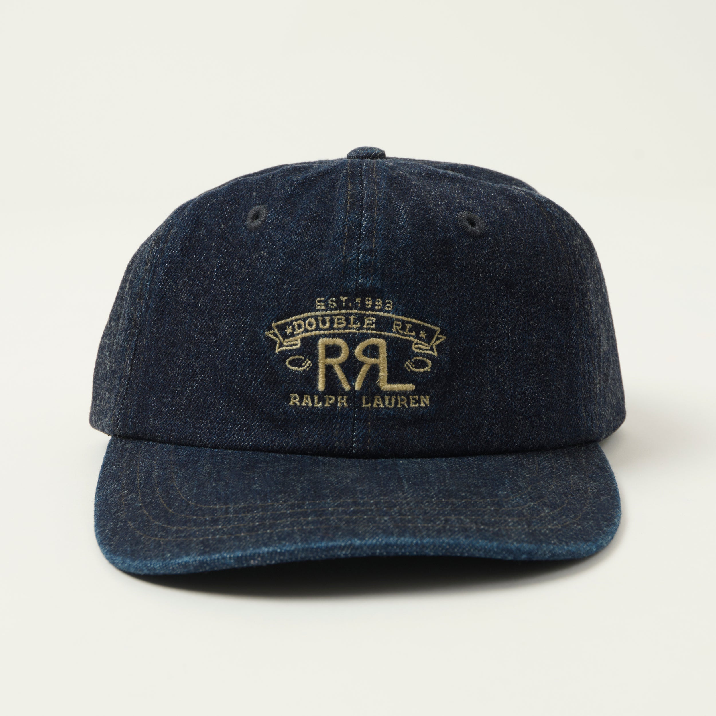 RRL Denim Baseball Cap - Blue
