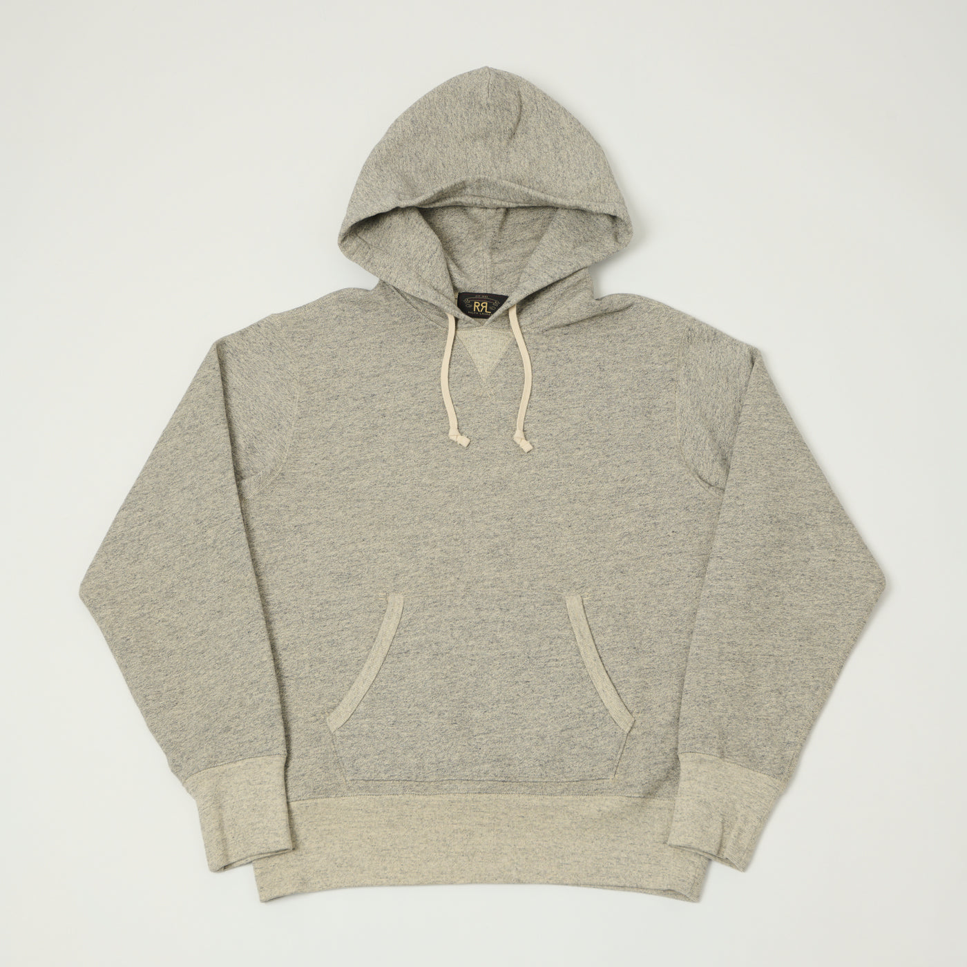 RRL Athletic Fleece Hoodie - Heather Grey