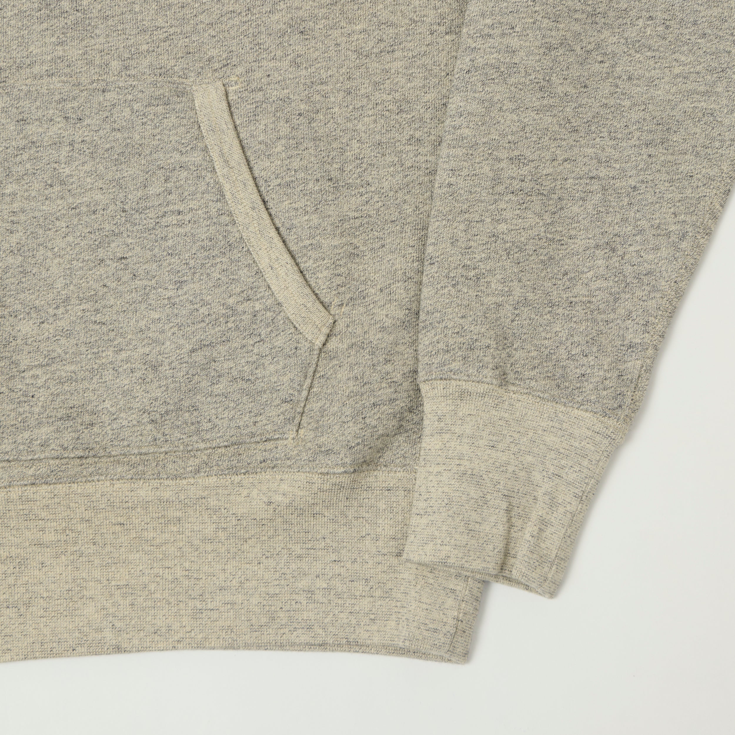 RRL Athletic Fleece Hoodie - Heather Grey