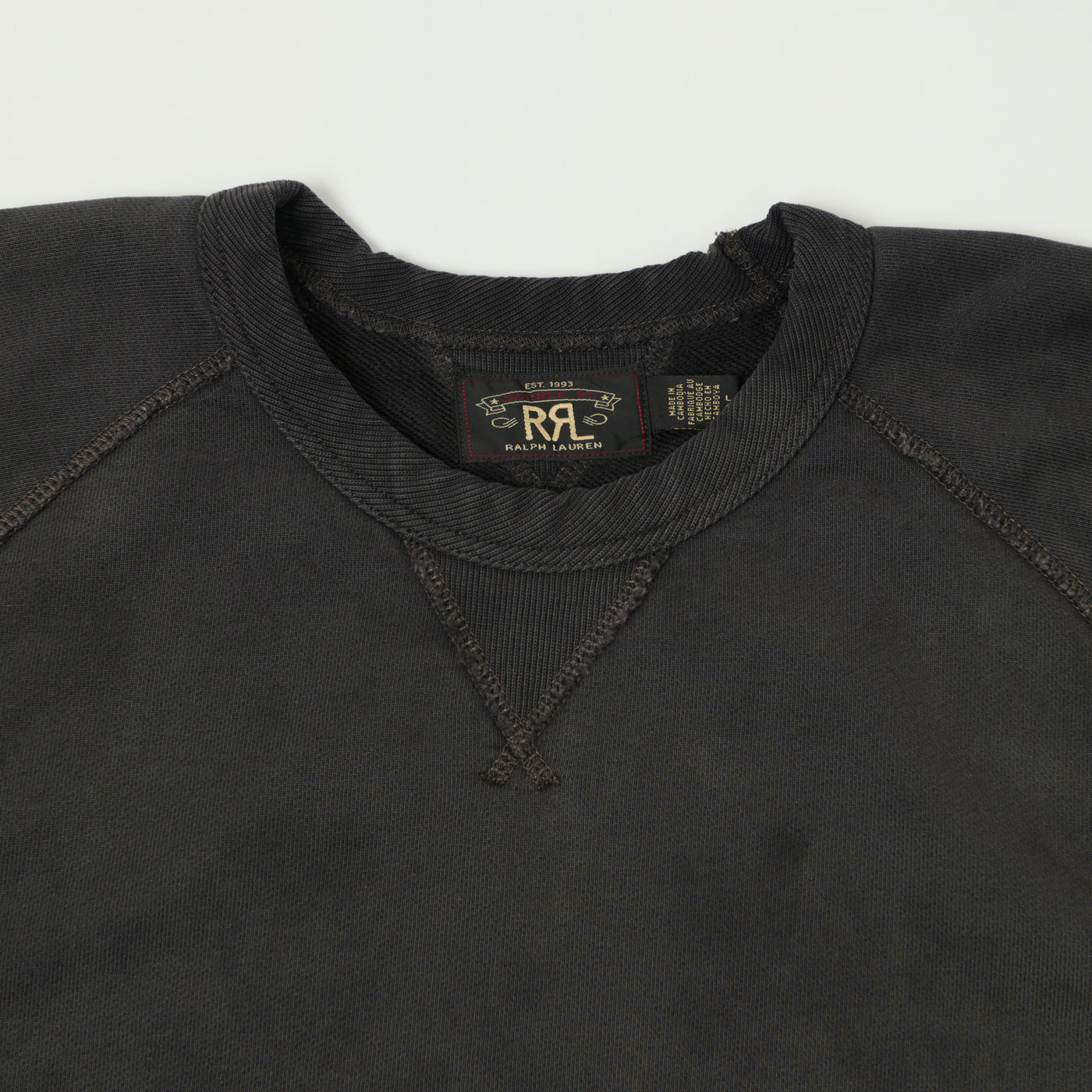 RRL French Terry Sweatshirt - Black Indigo