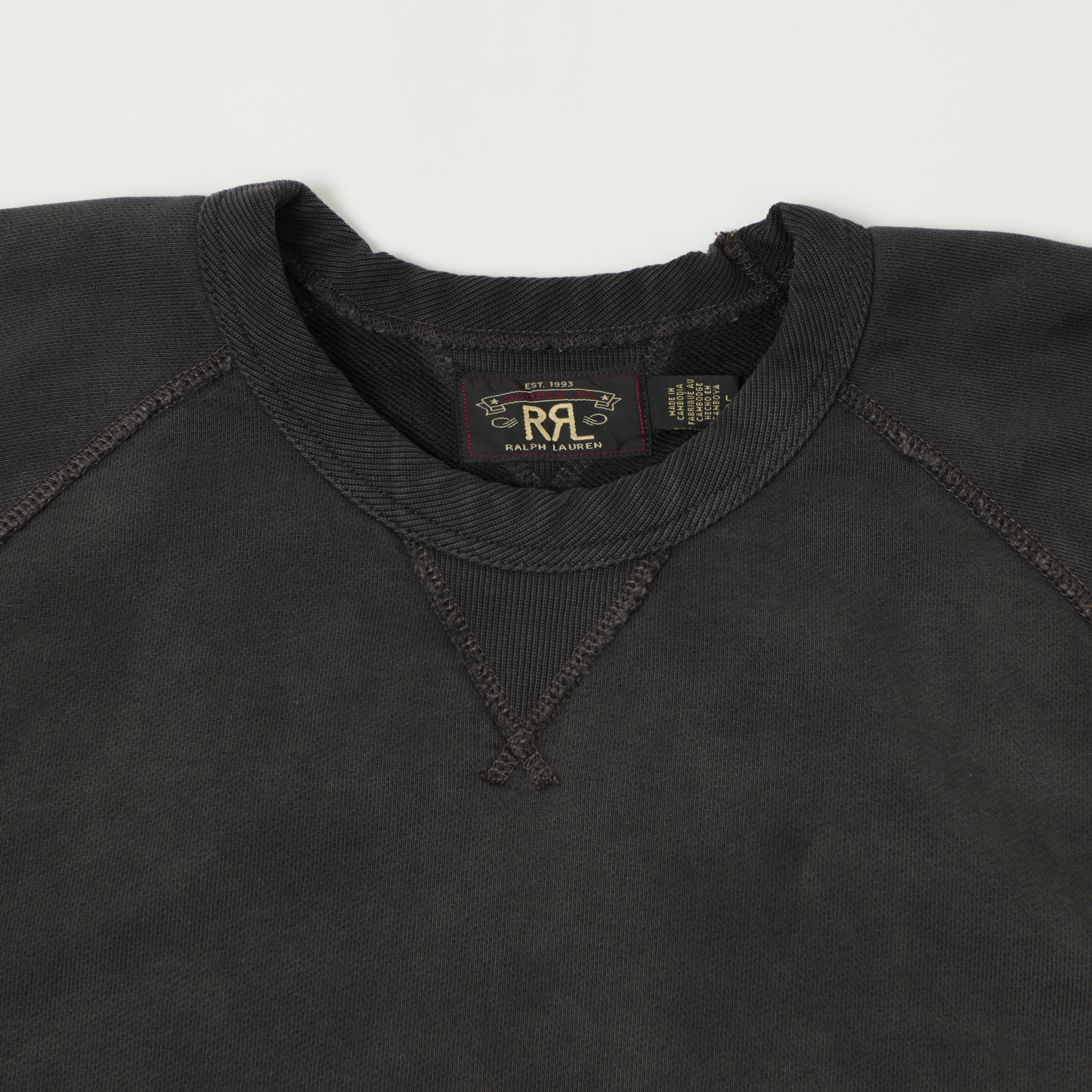 RRL French Terry Sweatshirt - Black Indigo