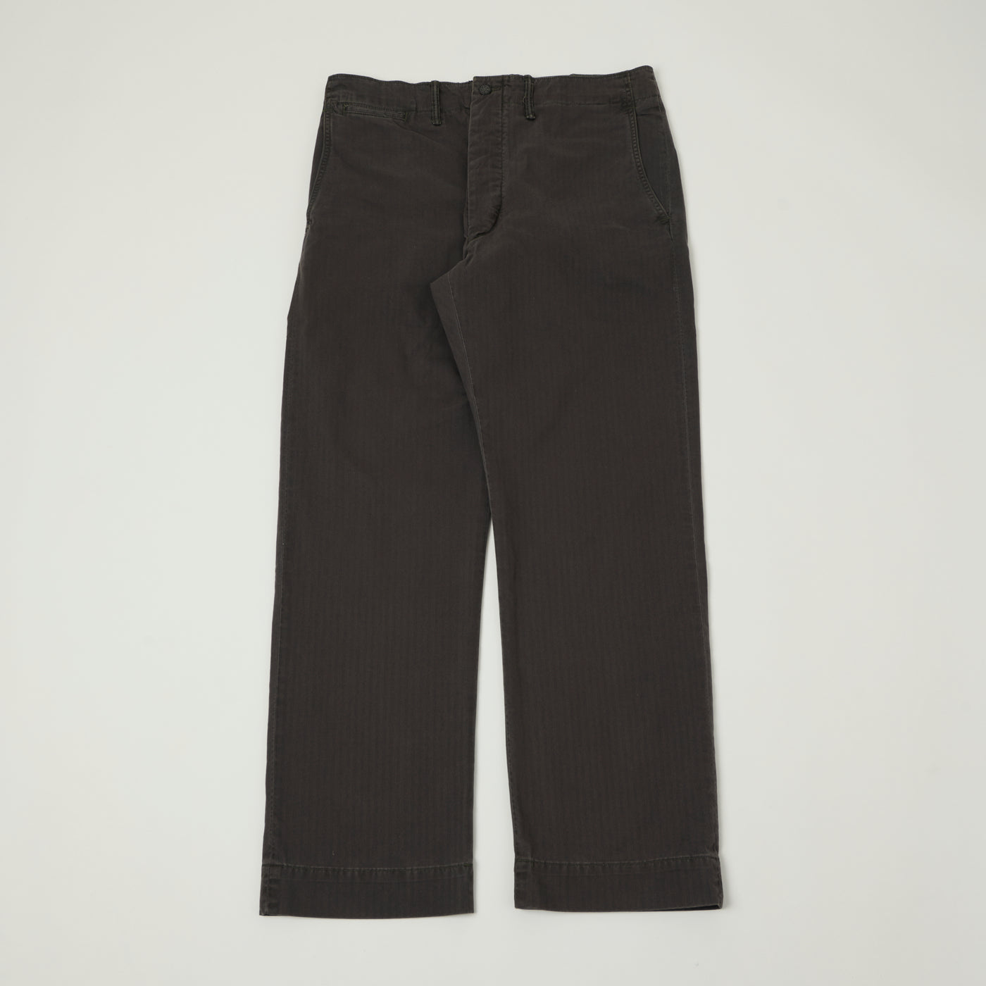 RRL 7.8oz Herringbone Twill Field Trouser - Washed Black