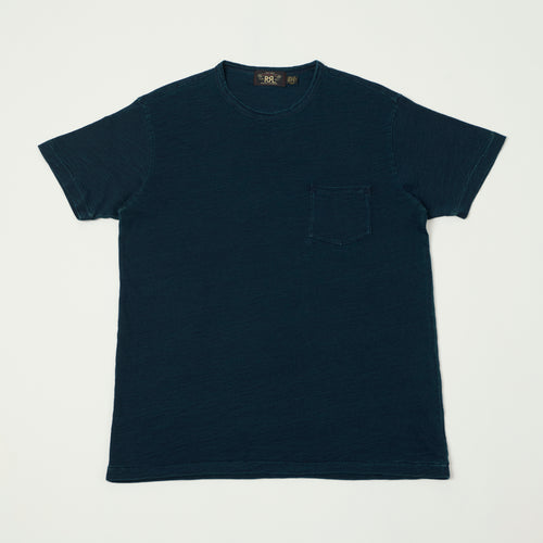 RRL Washed Jersey Pocket T-Shirt - Indigo