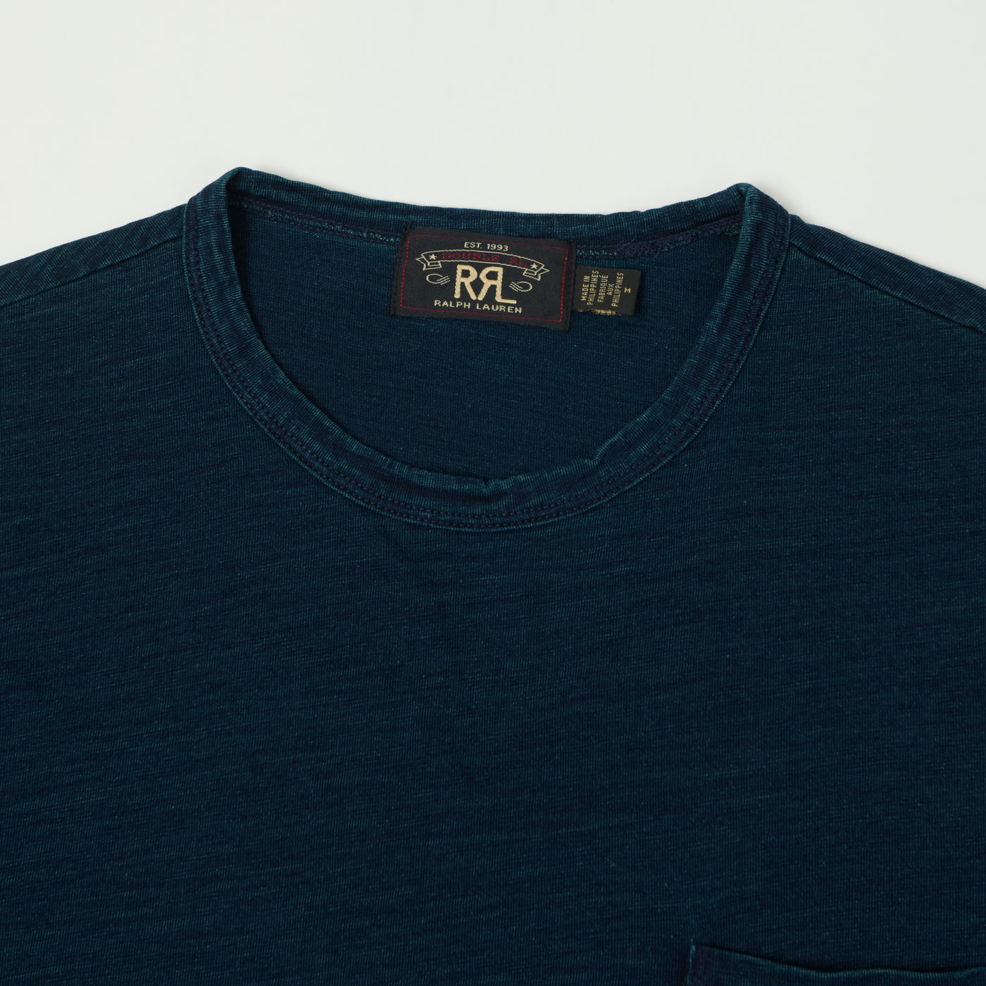 RRL Washed Jersey Pocket T-Shirt - Indigo