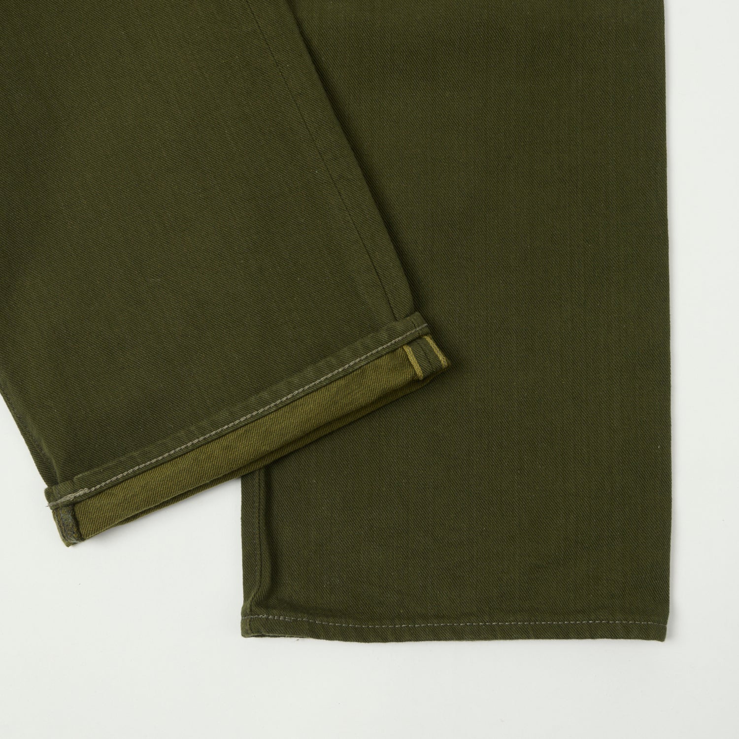 RRL Limited Edition Olive Regular Straight Jean - One Wash