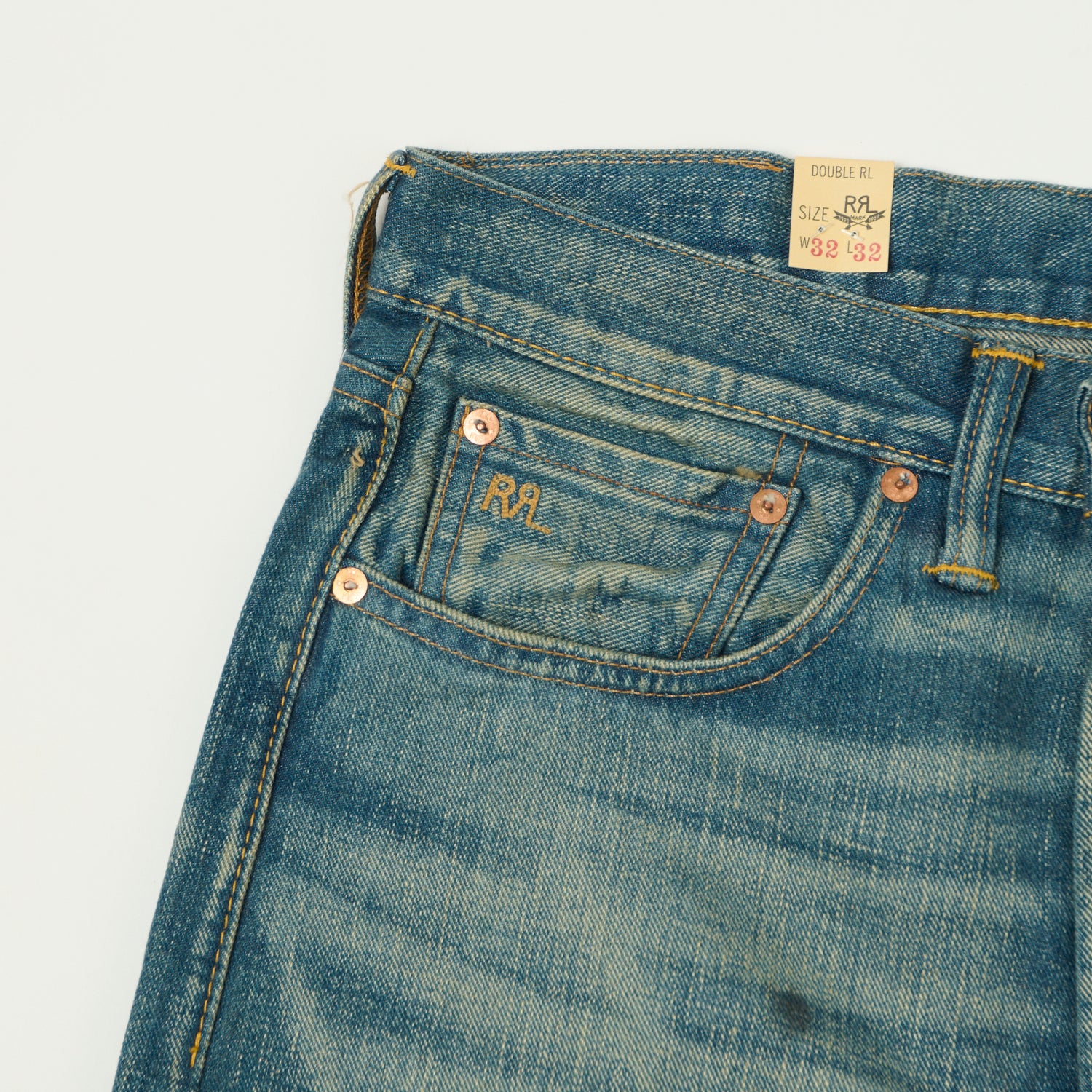 RRL 'Milner' Straight Fit Selvedge Jean - One Wash