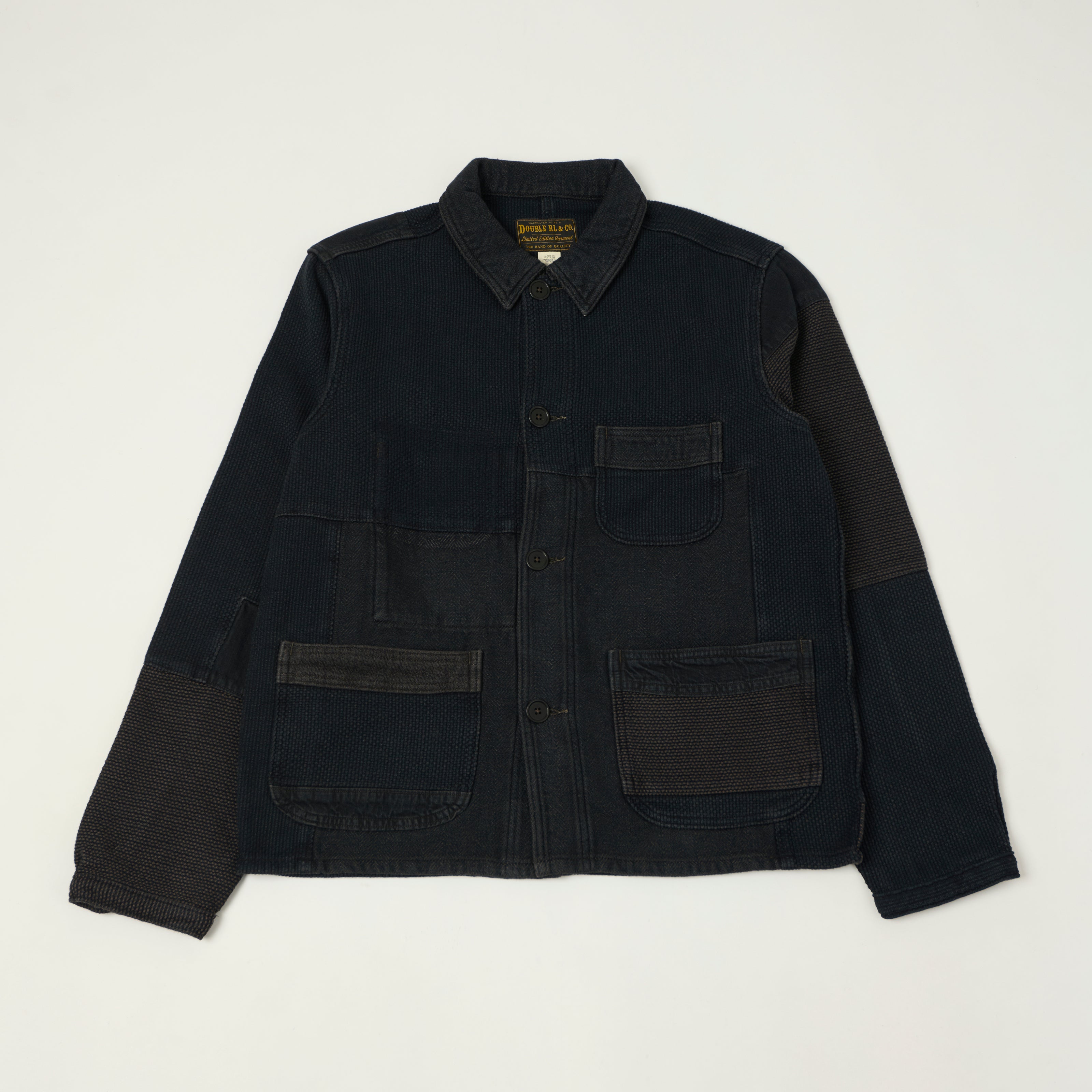 RRL 'Mont' Patchwork Chore Jacket - Indigo