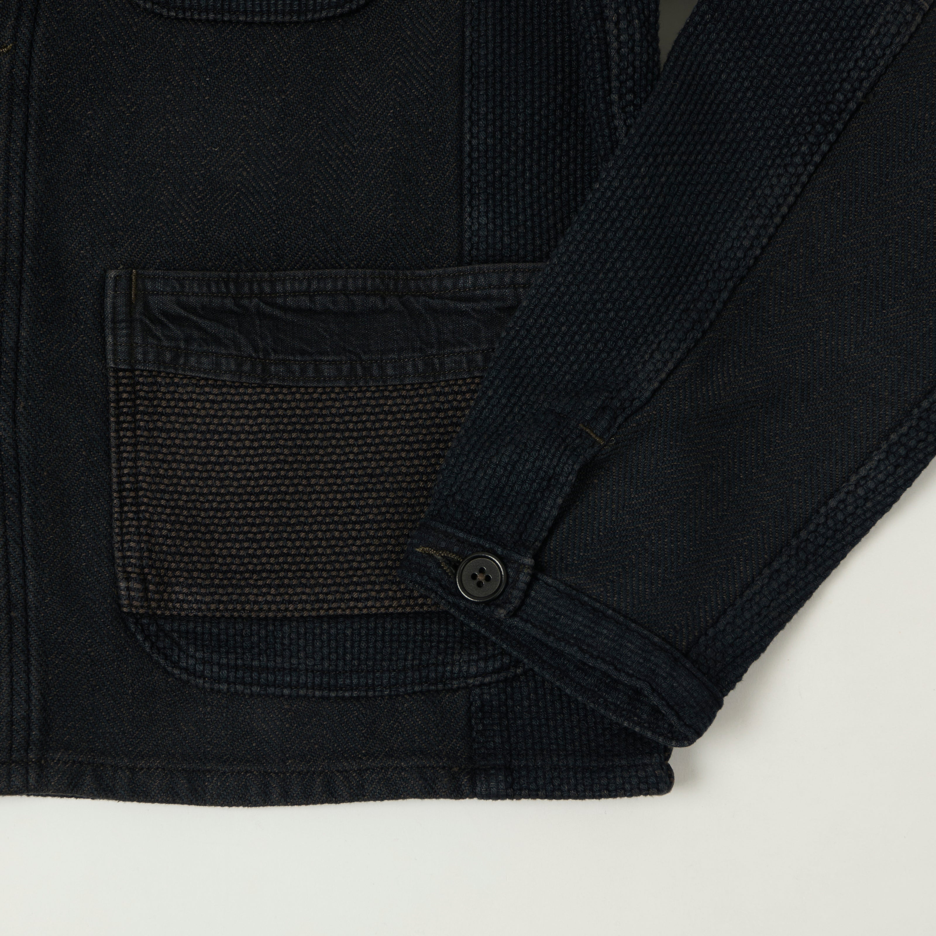 RRL 'Mont' Patchwork Chore Jacket - Indigo