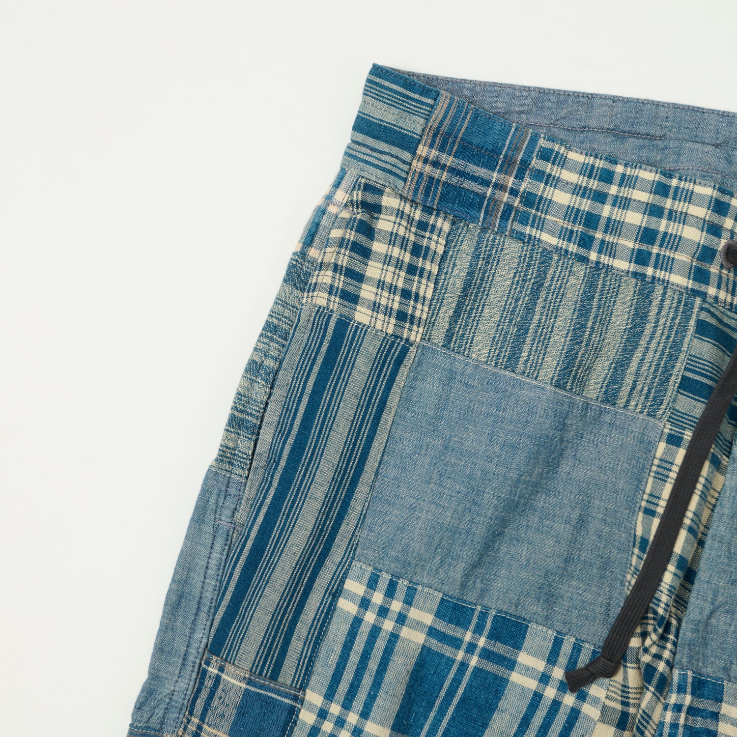 RRL Patchwork Drawstring Waist Trouser - Indigo
