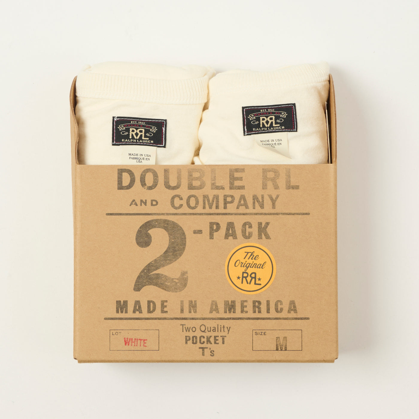RRL Pocket T-Shirt Two-Pack - White