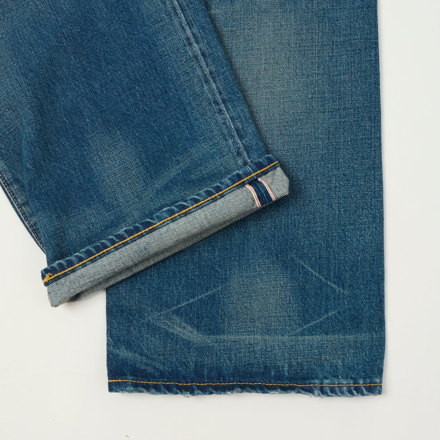 RRL 5-Pocket Selvedge Wide Straight Jean - Grandfalls Wash