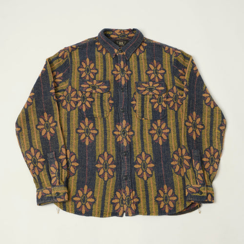 RRL Floral Jacquard Work Shirt - Multi