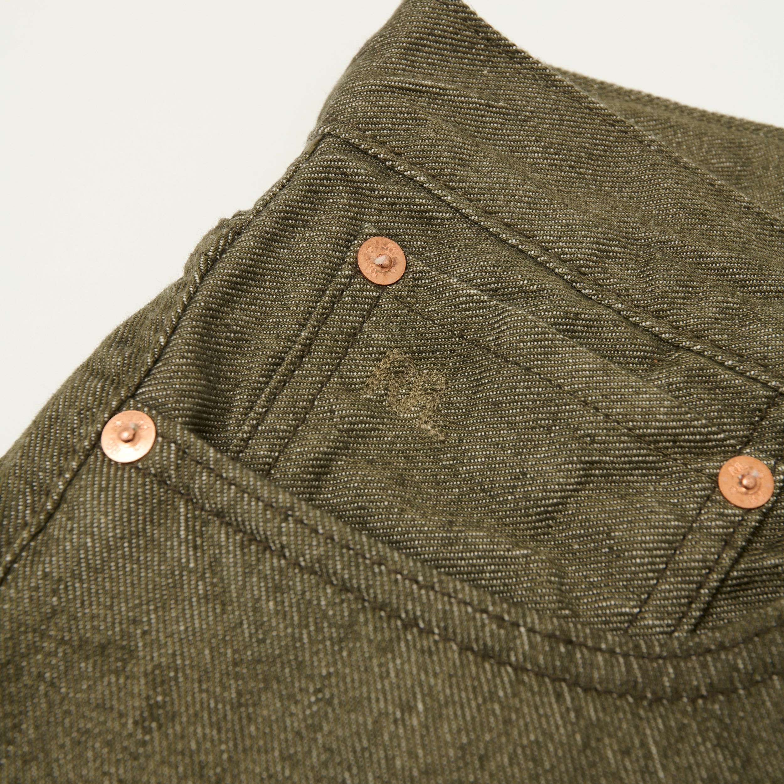 RRL Vintage 5-Pocket 11.5oz Relaxed Straight Jean - Olive