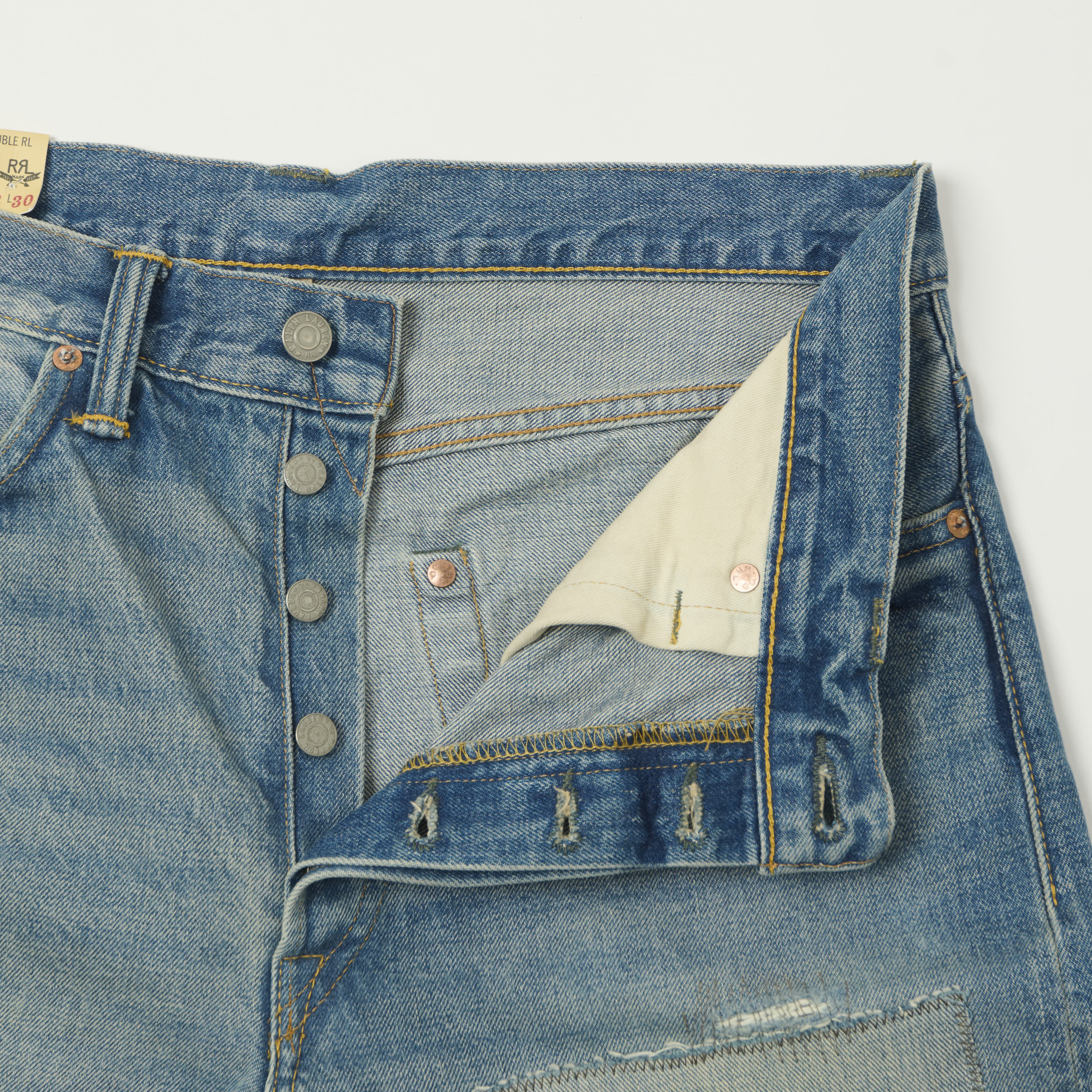 RRL Vintage 5-Pocket 14oz Wide Straight Jean - Midlands Wash