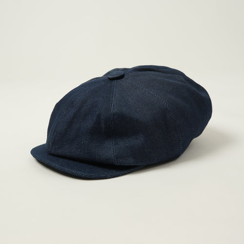 Shangri-La Heritage 'Outlaw' Denim 8-Panel Riders Cap - Raw