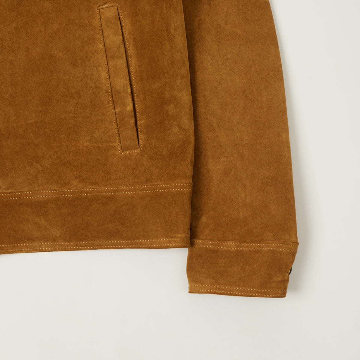 Shangri-La Heritage 'Terracotta' Suede Jacket - Cognac