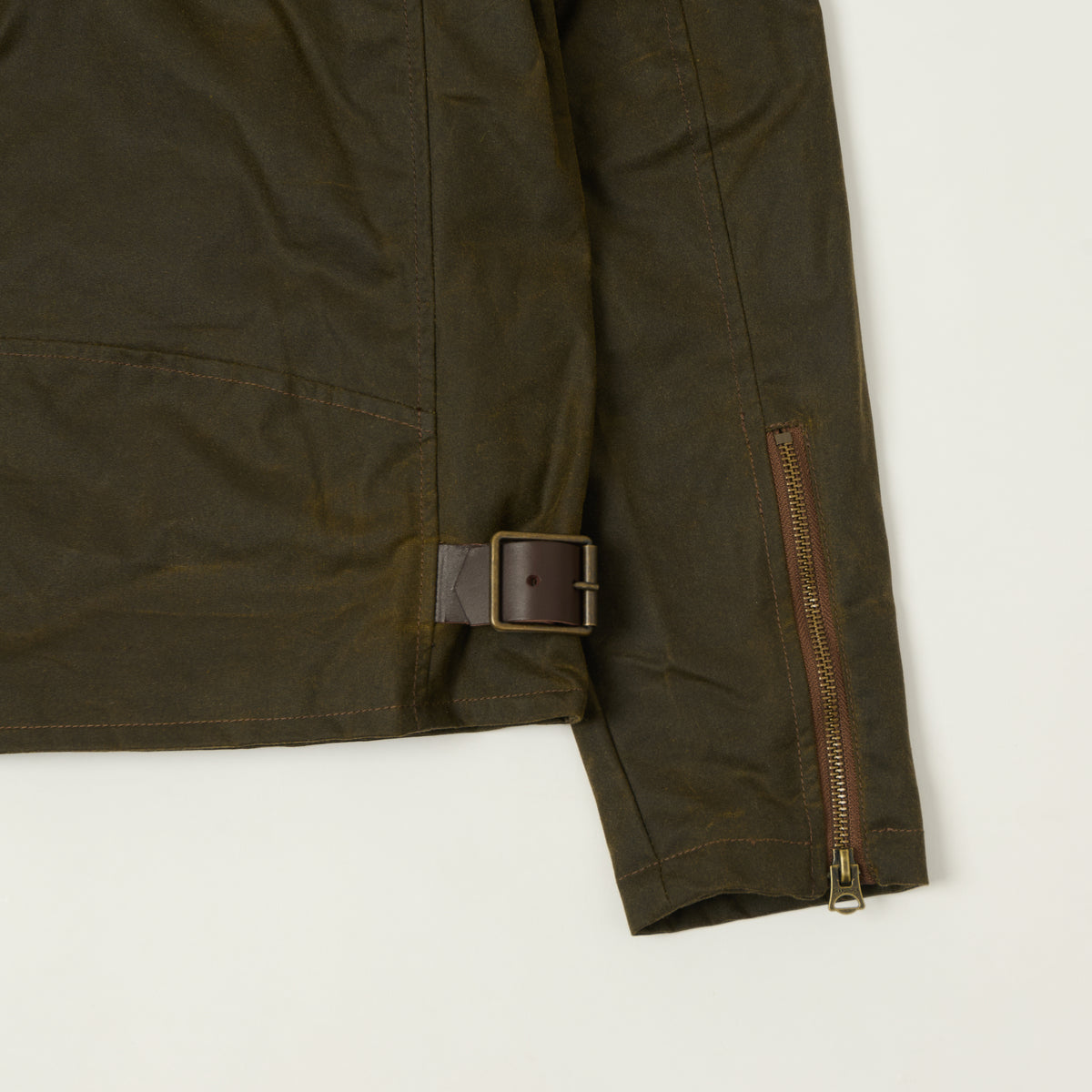 Shangri-La Heritage 'Varenne' Waxed Canvas Jacket - Army Green