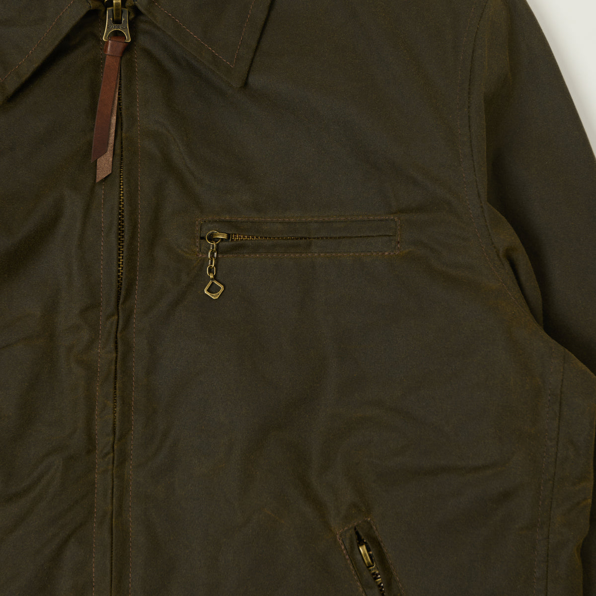 Shangri-La Heritage 'Varenne' Waxed Canvas Jacket - Army Green