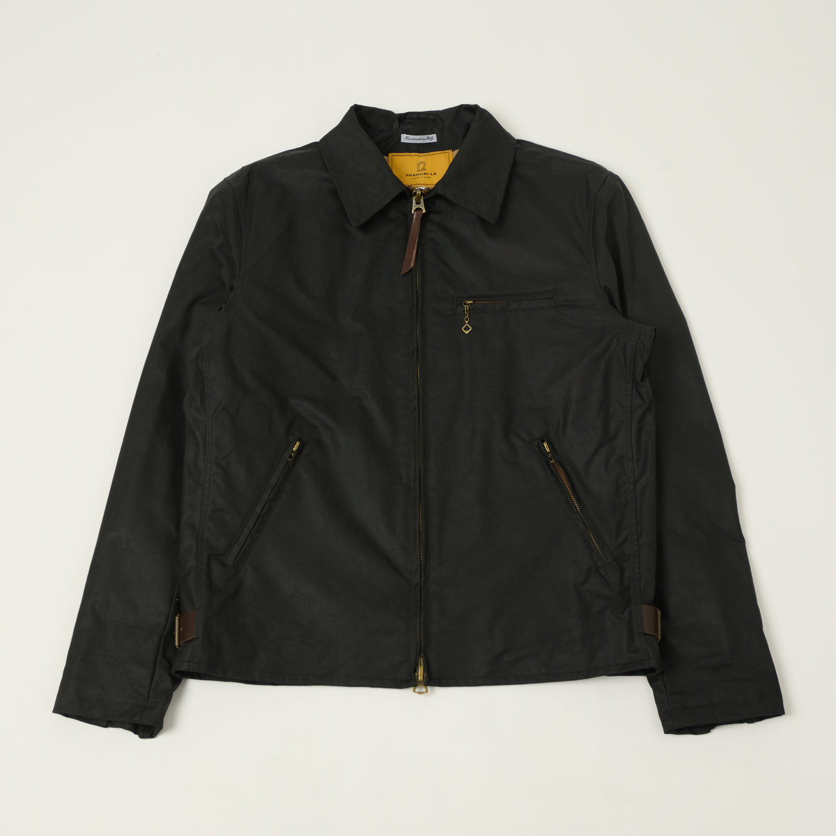 Shangri-La Heritage 'Varenne' Waxed Canvas Jacket - Black