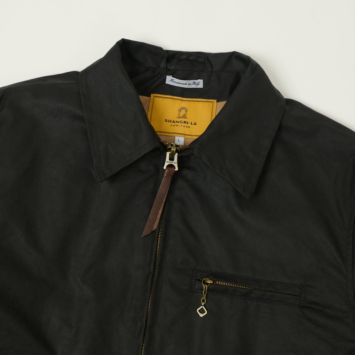 Shangri-La Heritage 'Varenne' Waxed Canvas Jacket - Black
