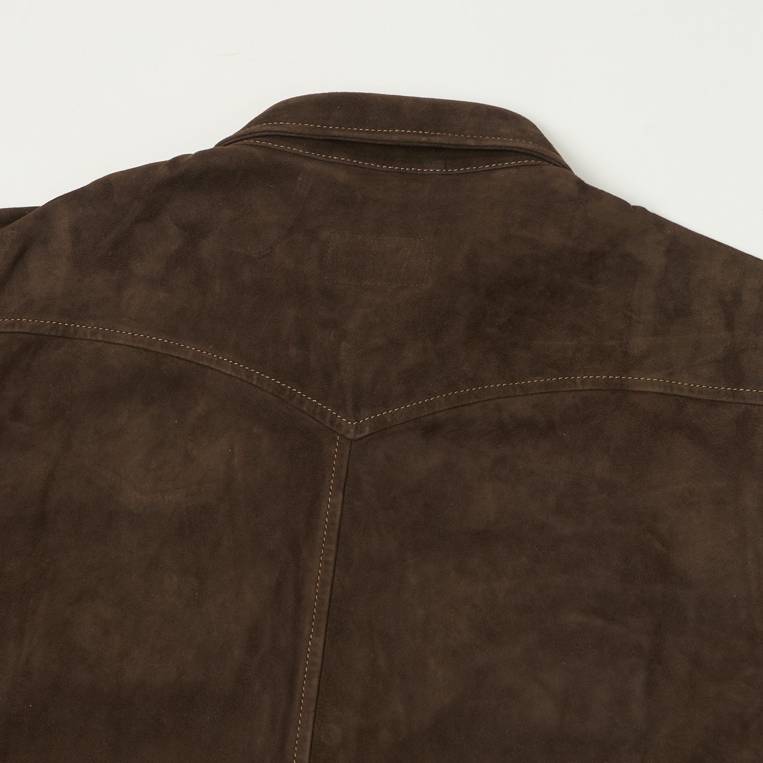 Shangri-La Heritage 'Gonzo' Suede Western Shirt - Testa Di Moro