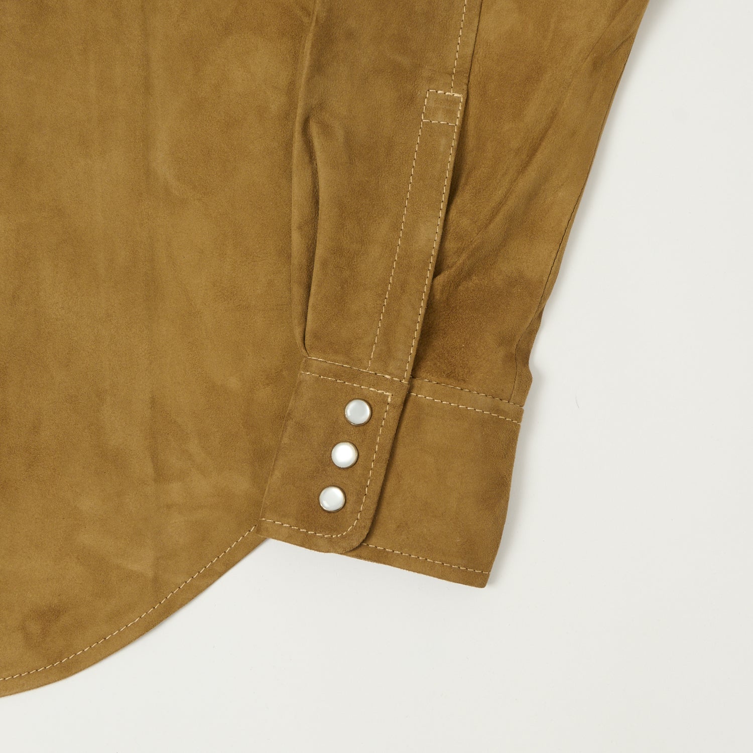 Shangri-La Heritage 'Gonzo' Suede Western Shirt - Mud