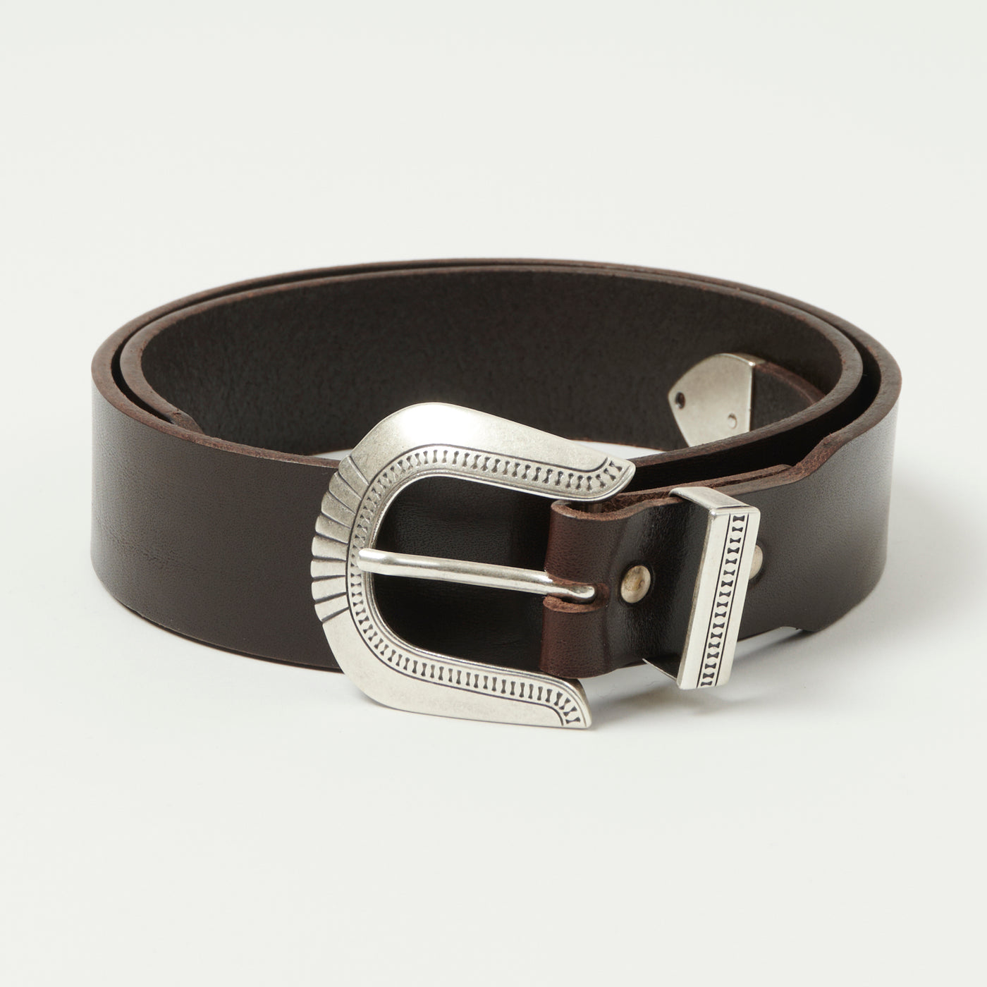 Shangri-La Heritage 'Rodeo' Leather Belt - Testa Di Moro Brown