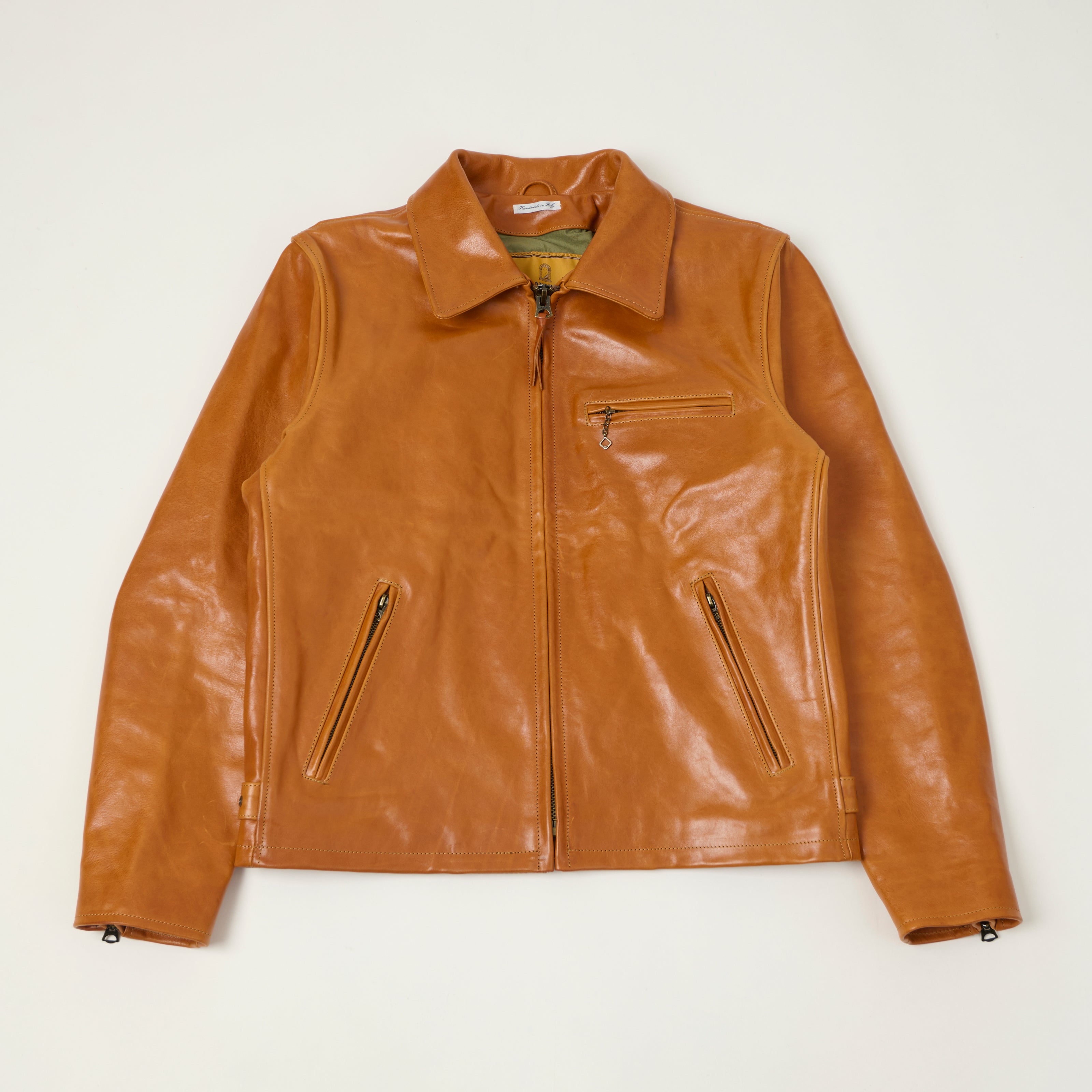 Shangri-La Heritage 'Varenne' Badalassi Leather Jacket - Olmo