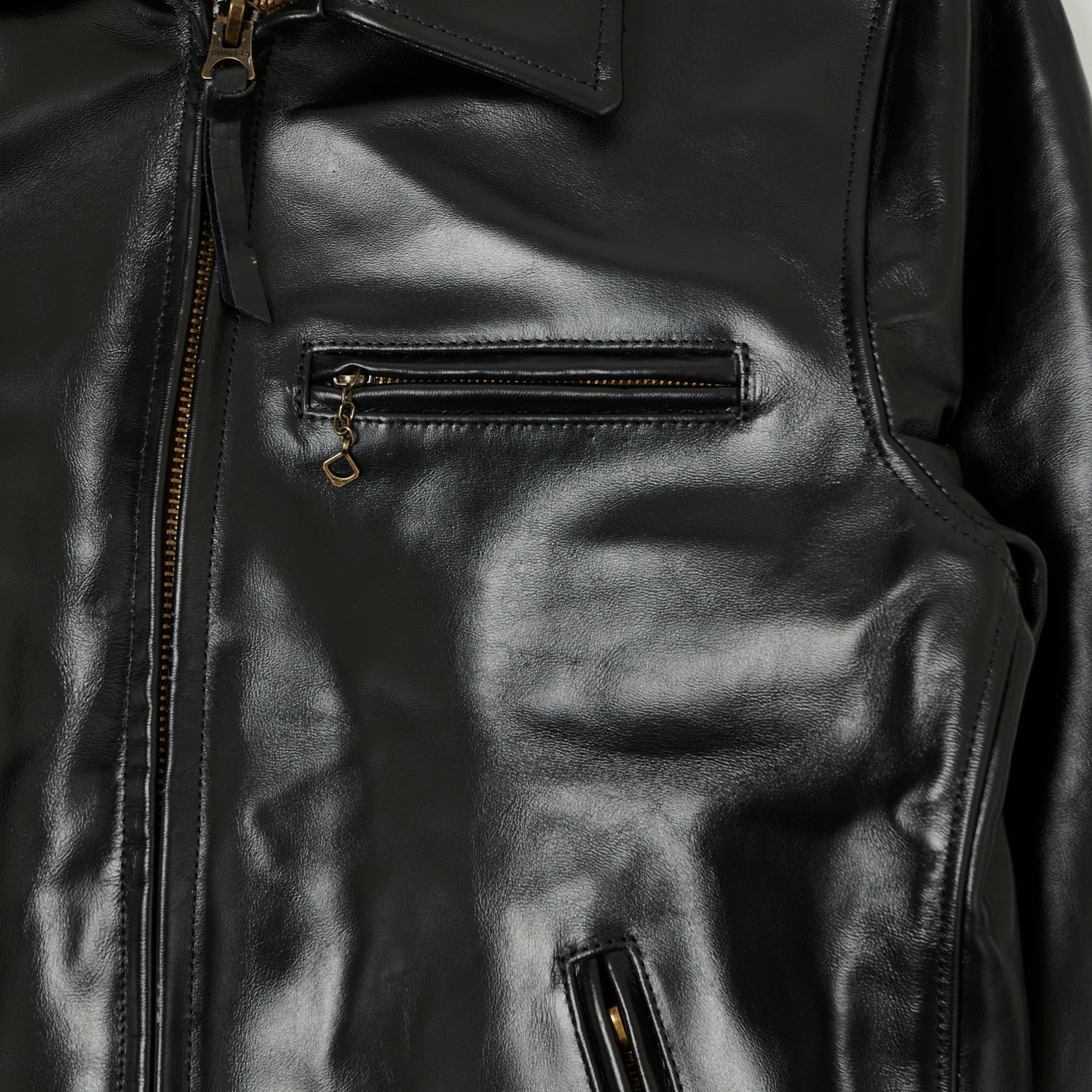Shangri-La Heritage 'Varenne' Horsehide Leather Jacket - Black