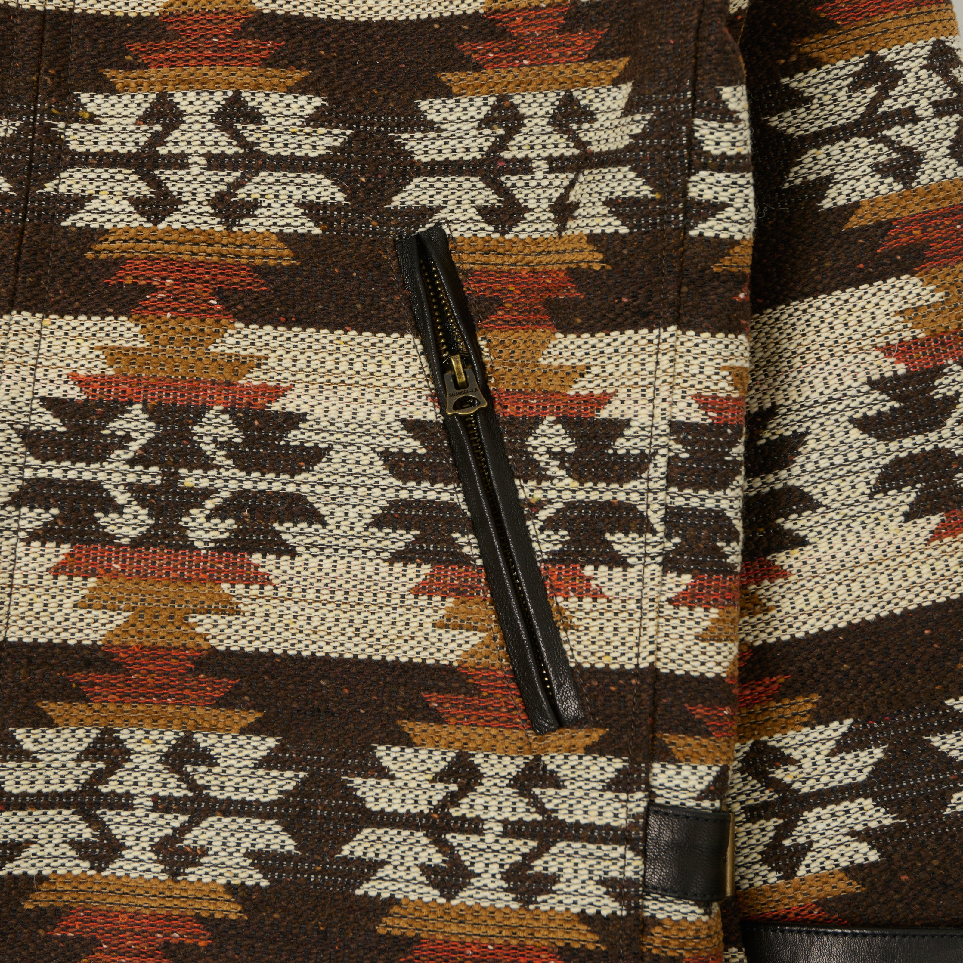 Shangri-La Heritage 'Varenne' Wool Kilim Jacket - Desert Navajo