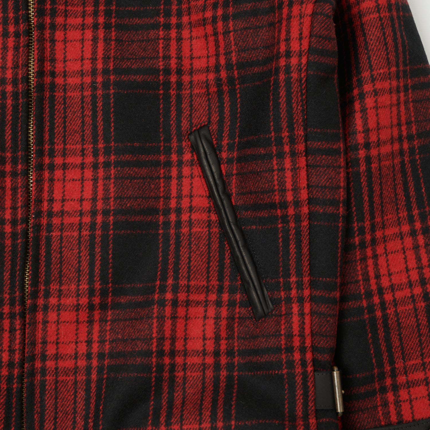 Shangri-La Heritage 'Varenne' Melton Wool Jacket - Red Tartan