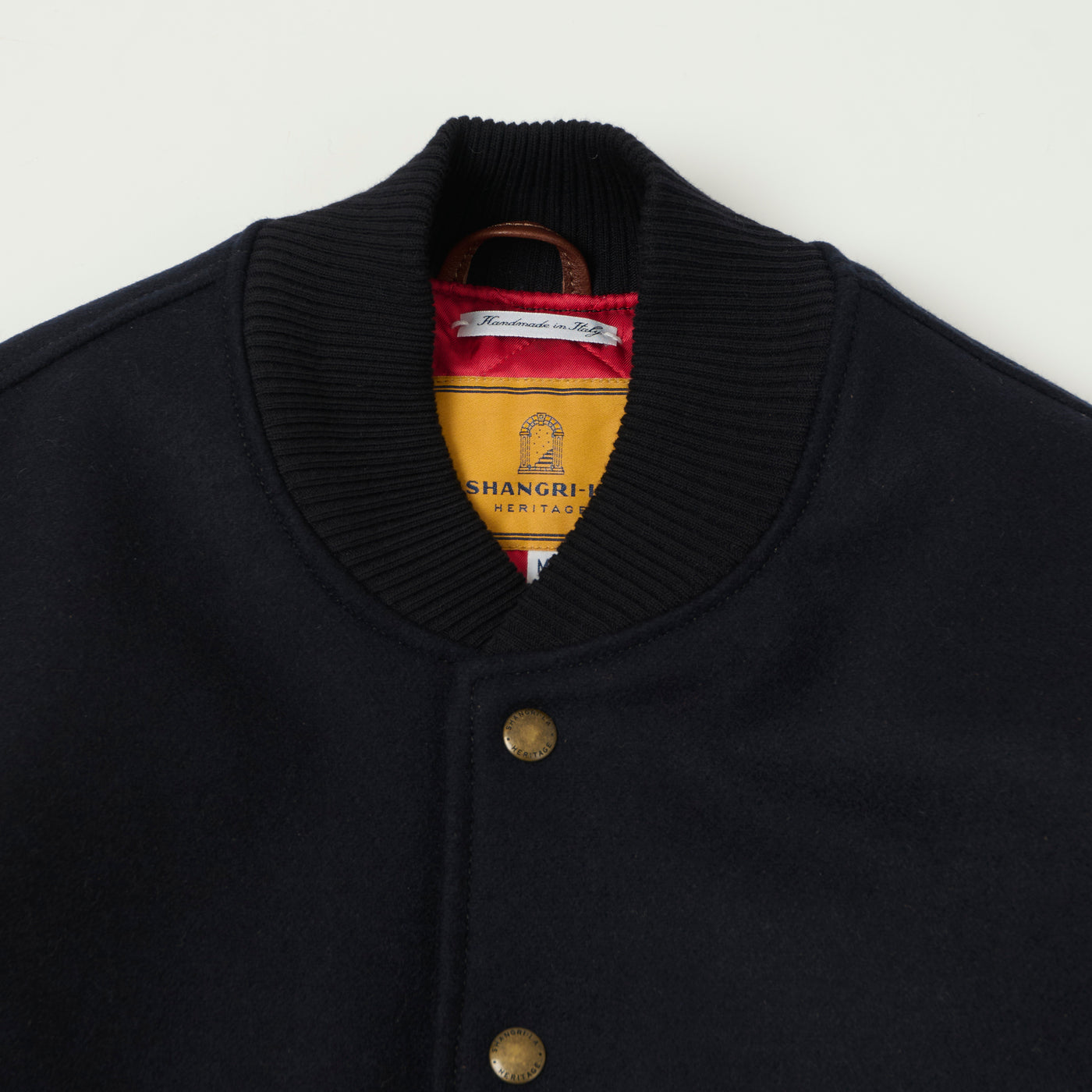 Shangri-La Heritage Wool Varsity Jacket - Navy
