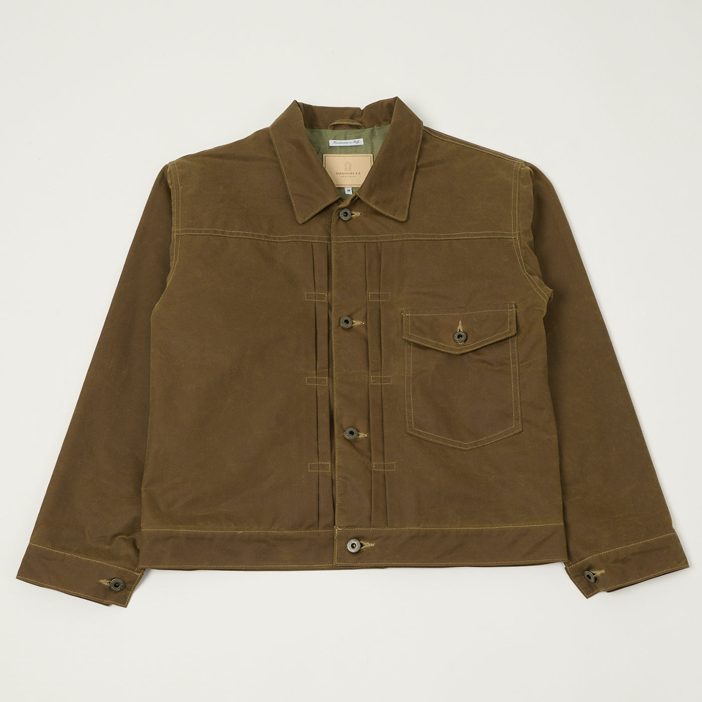Shangri-La Heritage 'Type I' Waxed Canvas Jacket - Bronze