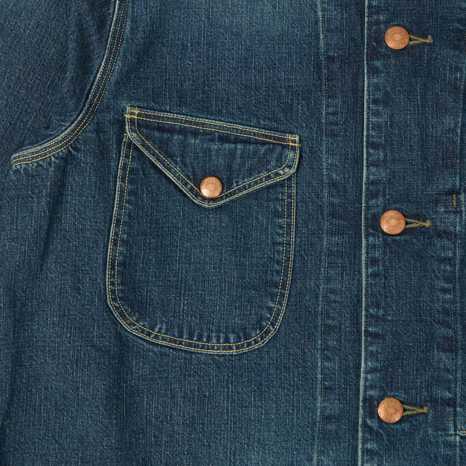 Spellbound Authentic 10.5oz Denim Coverall Jacket - Used Wash